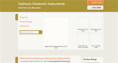Desktop Screenshot of optimumelectronicinstruments.com