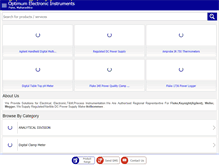 Tablet Screenshot of optimumelectronicinstruments.com